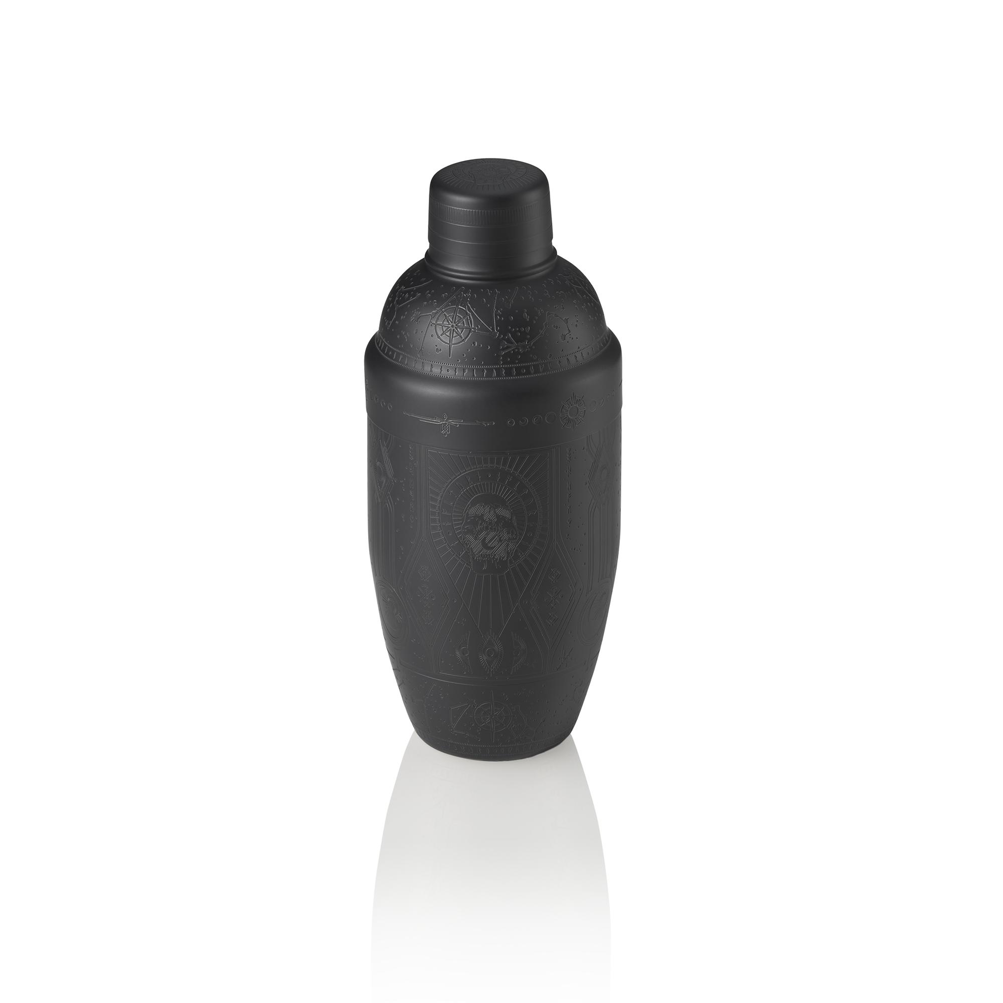 Shaker Tattoo 0,5l NOCTURN 18/8 schwarz matt