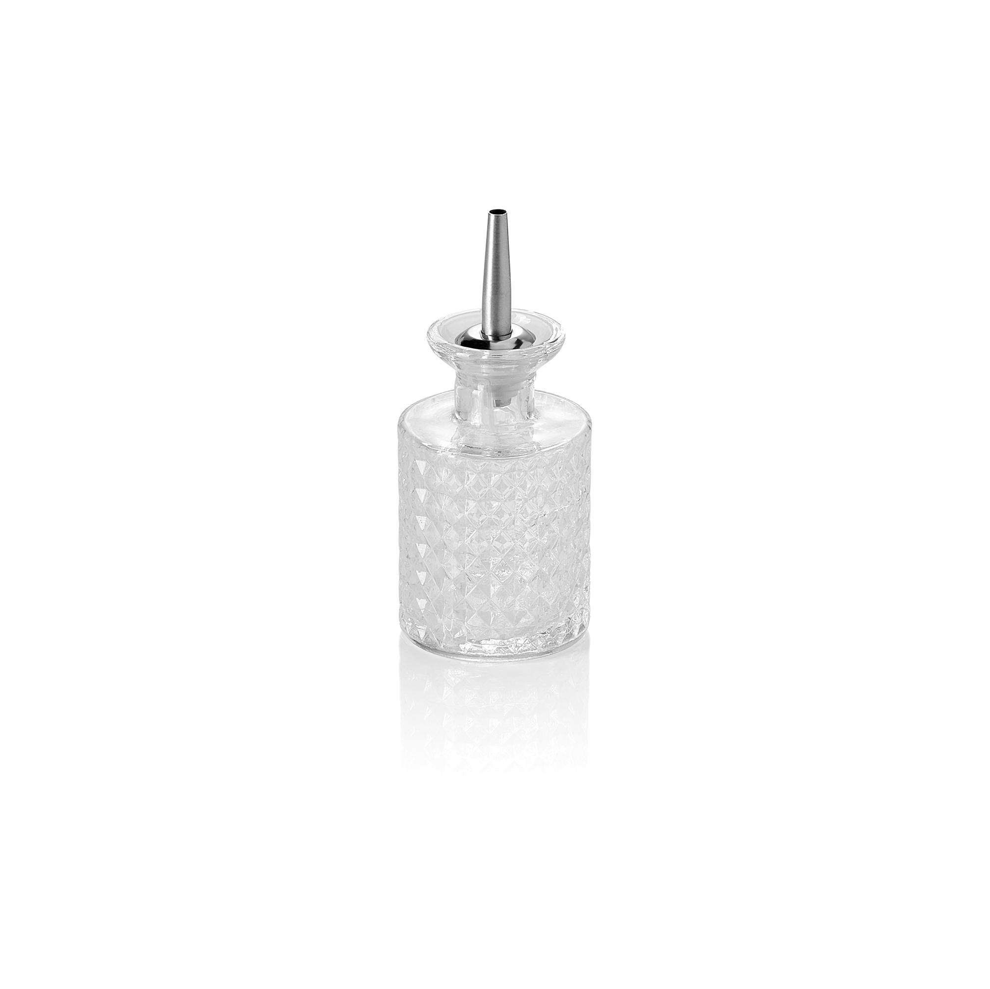 Bitterflasche 0,15l Ø6,5cm H10,5cm NOCTURN Edelstahl/Glas