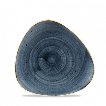 Teller flach dreieckig 19,2cm STONECAST blueberry