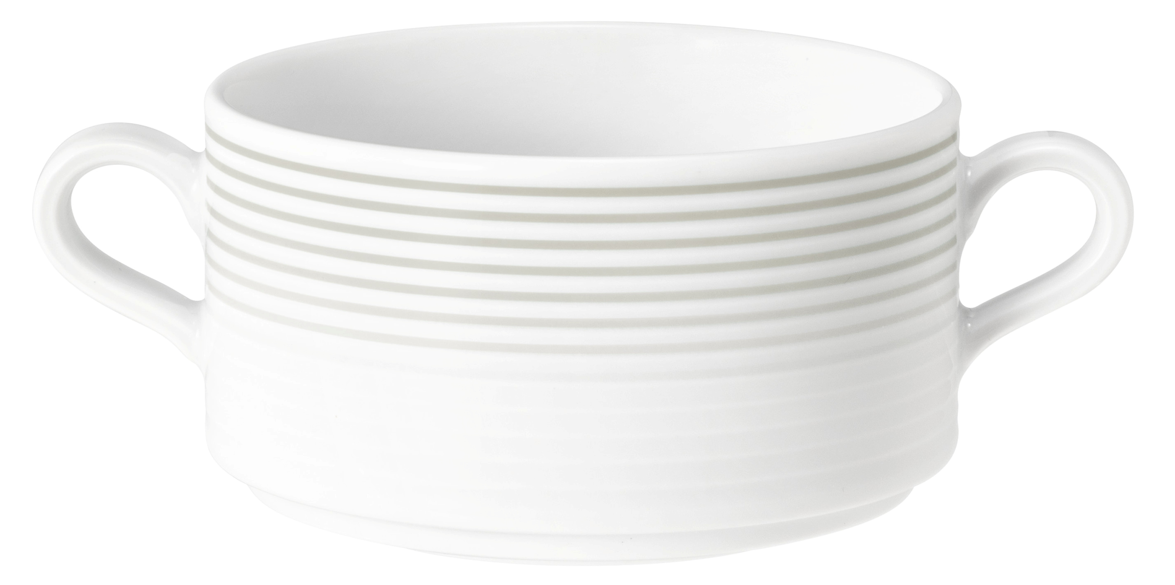 Suppentasse rund mit Relief 0,27l BLUES perlgrau