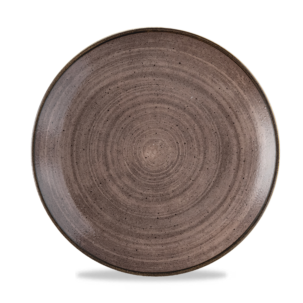 Teller rund 26cm STONECAST RAW Brown
