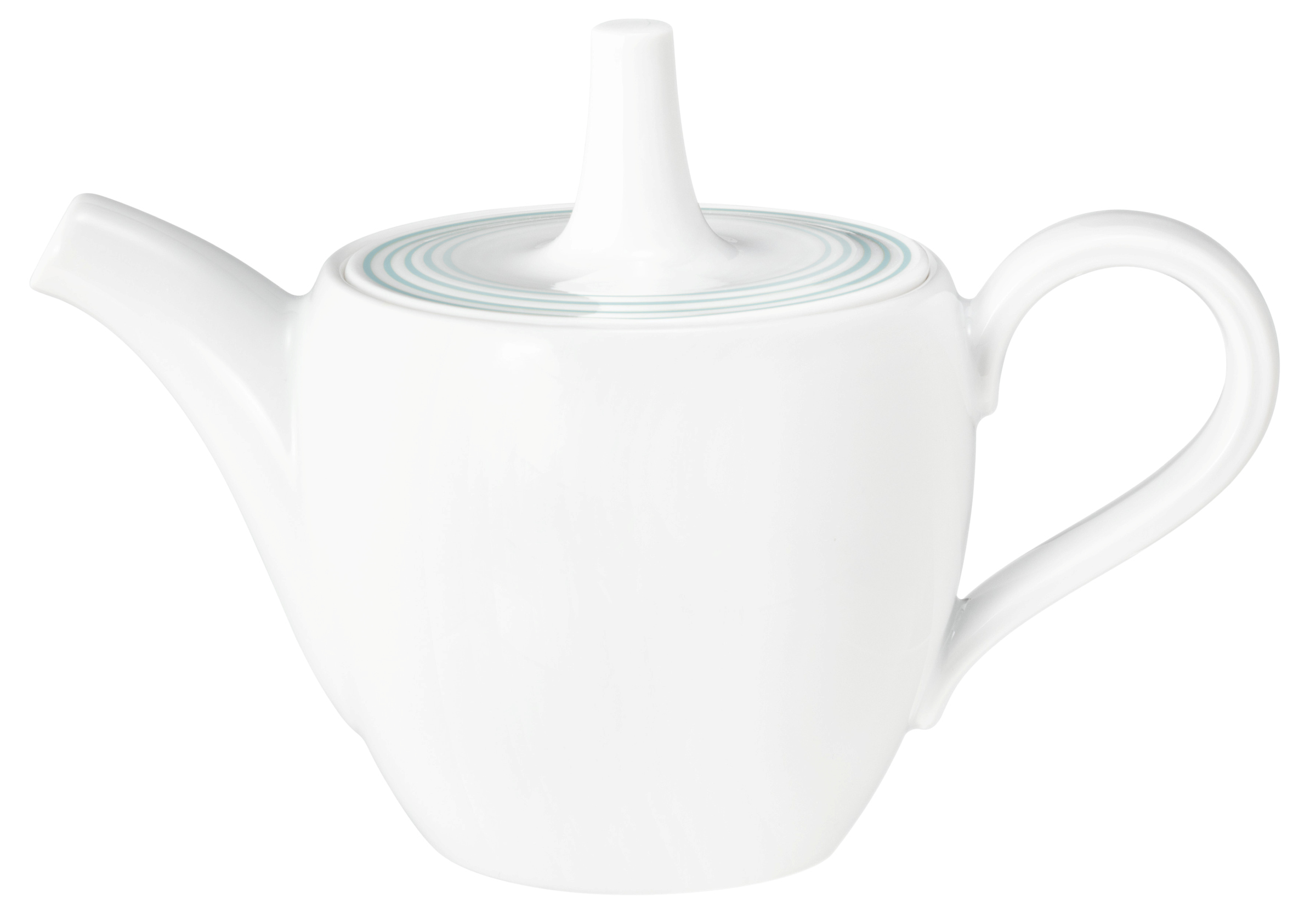 Kaffeekanne rund mit Relief 1 0,4l BLUES arktisblau
