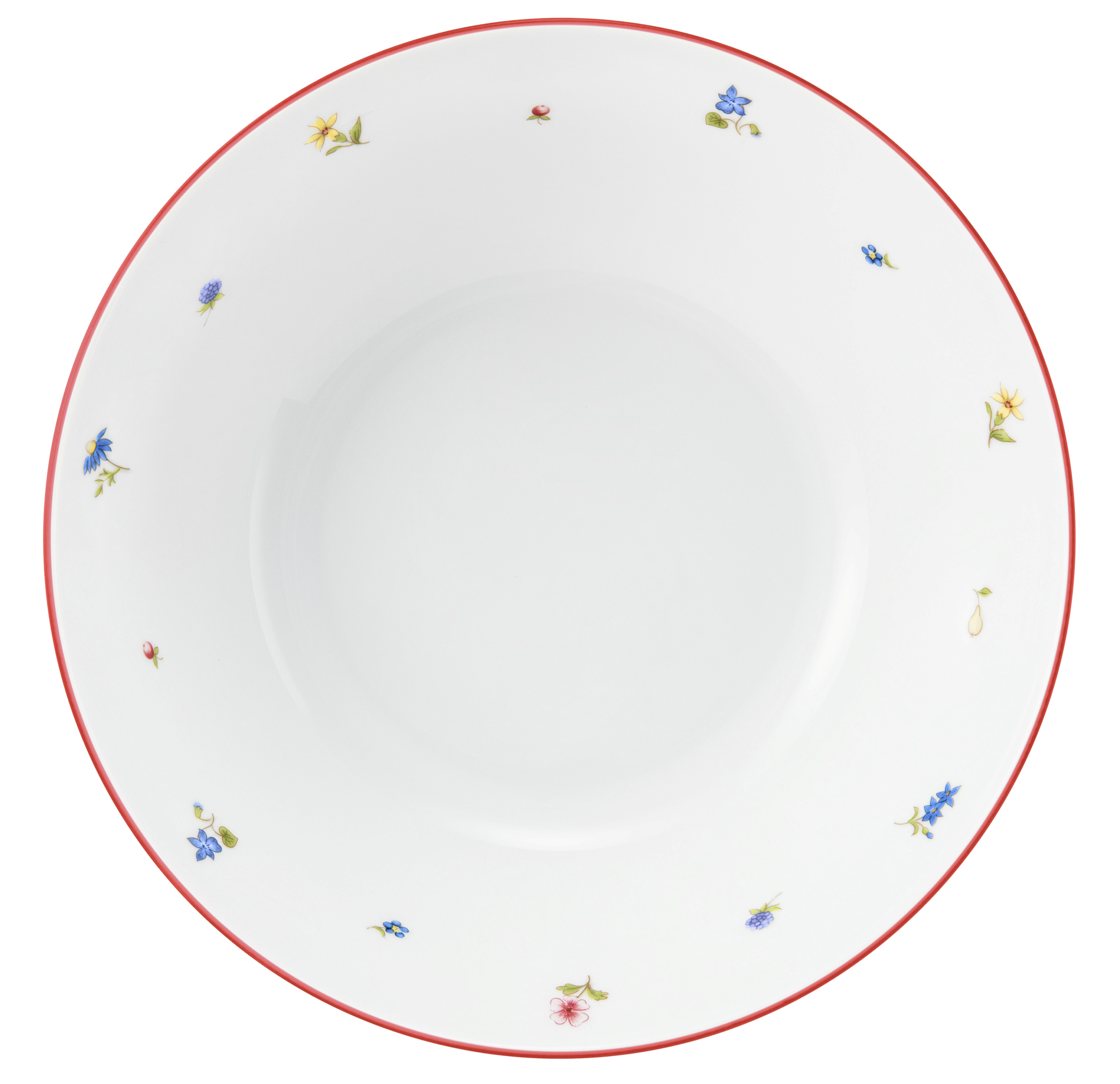 Schale rund rund 24cm COMMUNITY streublume rote linie