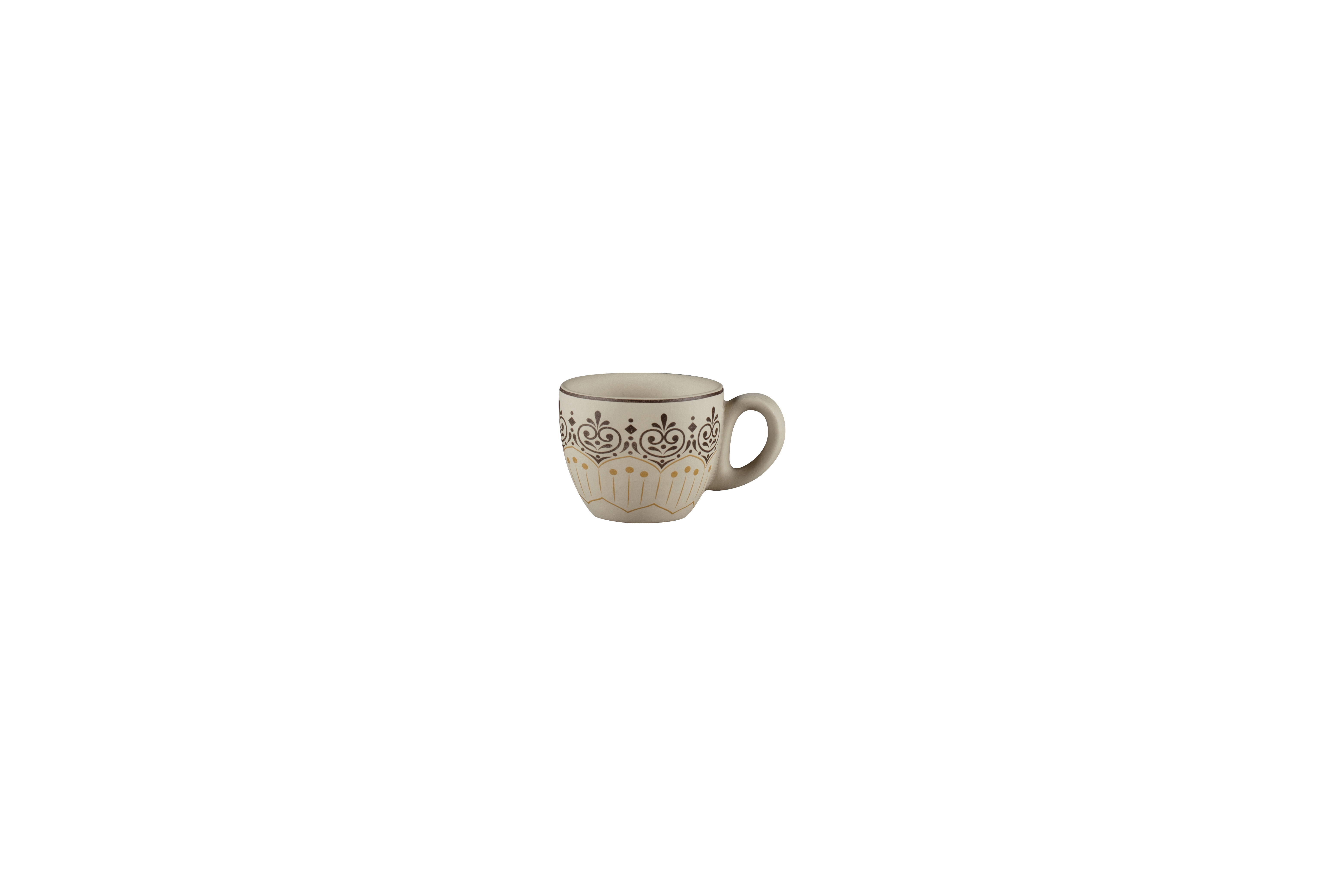 Espressotasse Ø6,5cm H5,3cm 0,08L ARGILA CARTAGENA decorated grey