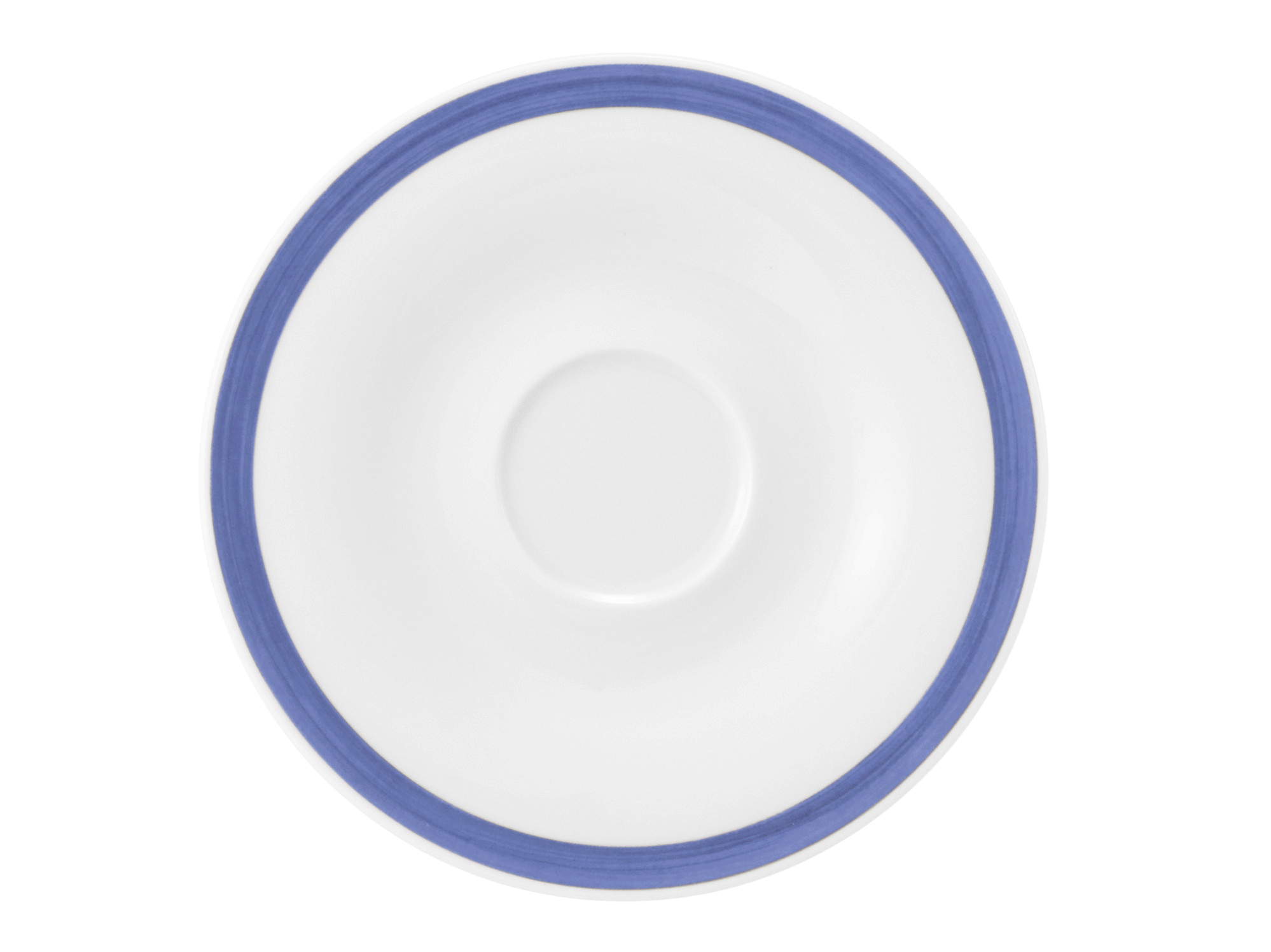 Espressountertasse rund 13,5cm COMMUNITY pinselband blau