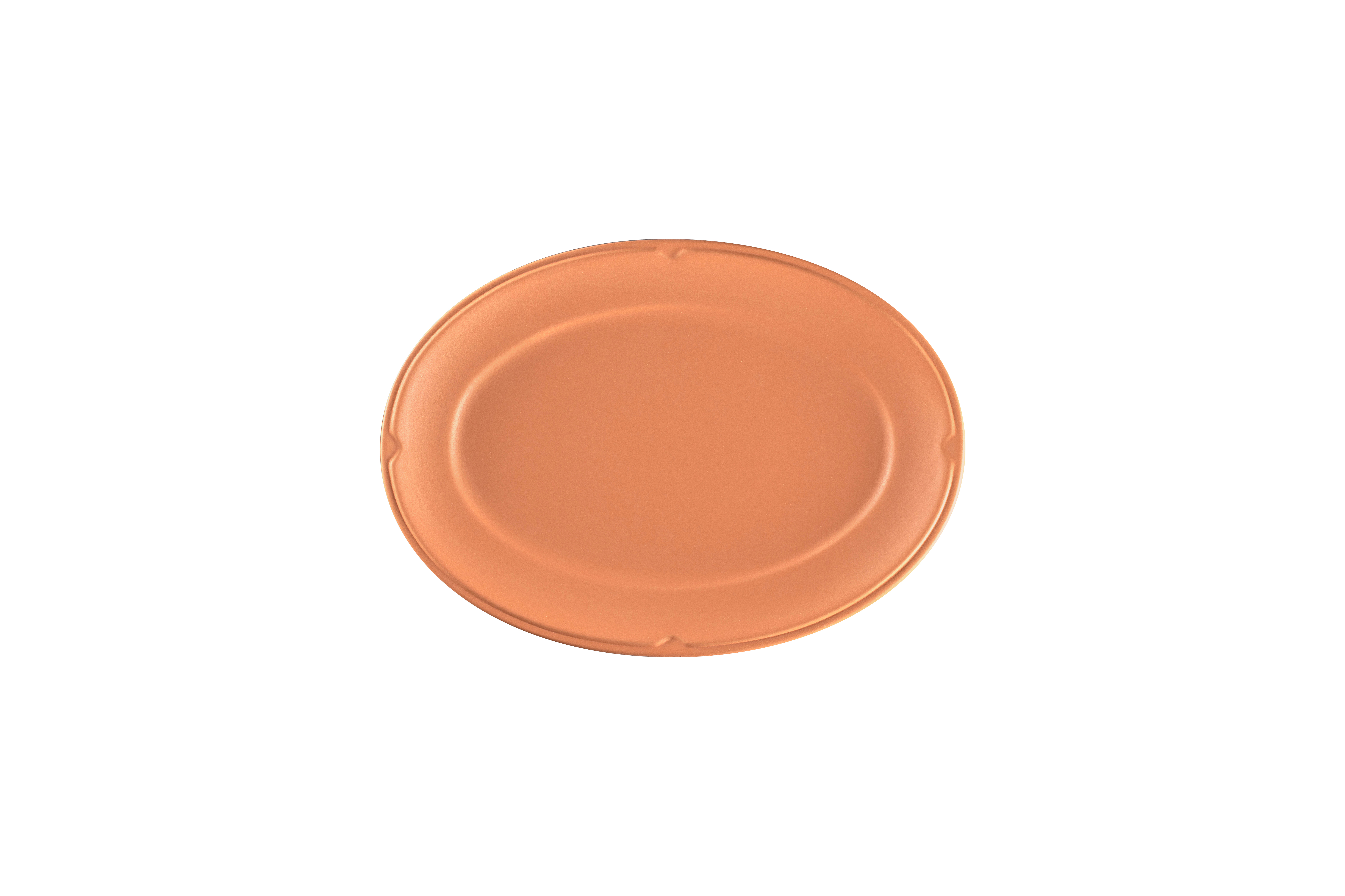 Teller oval 26x18,6x1,8cm TERO PRIMA terracotta