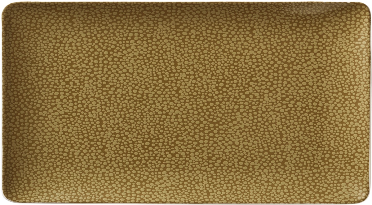 Platte rechteckig coup 42x20cm PURITY PEARLS OLIVE