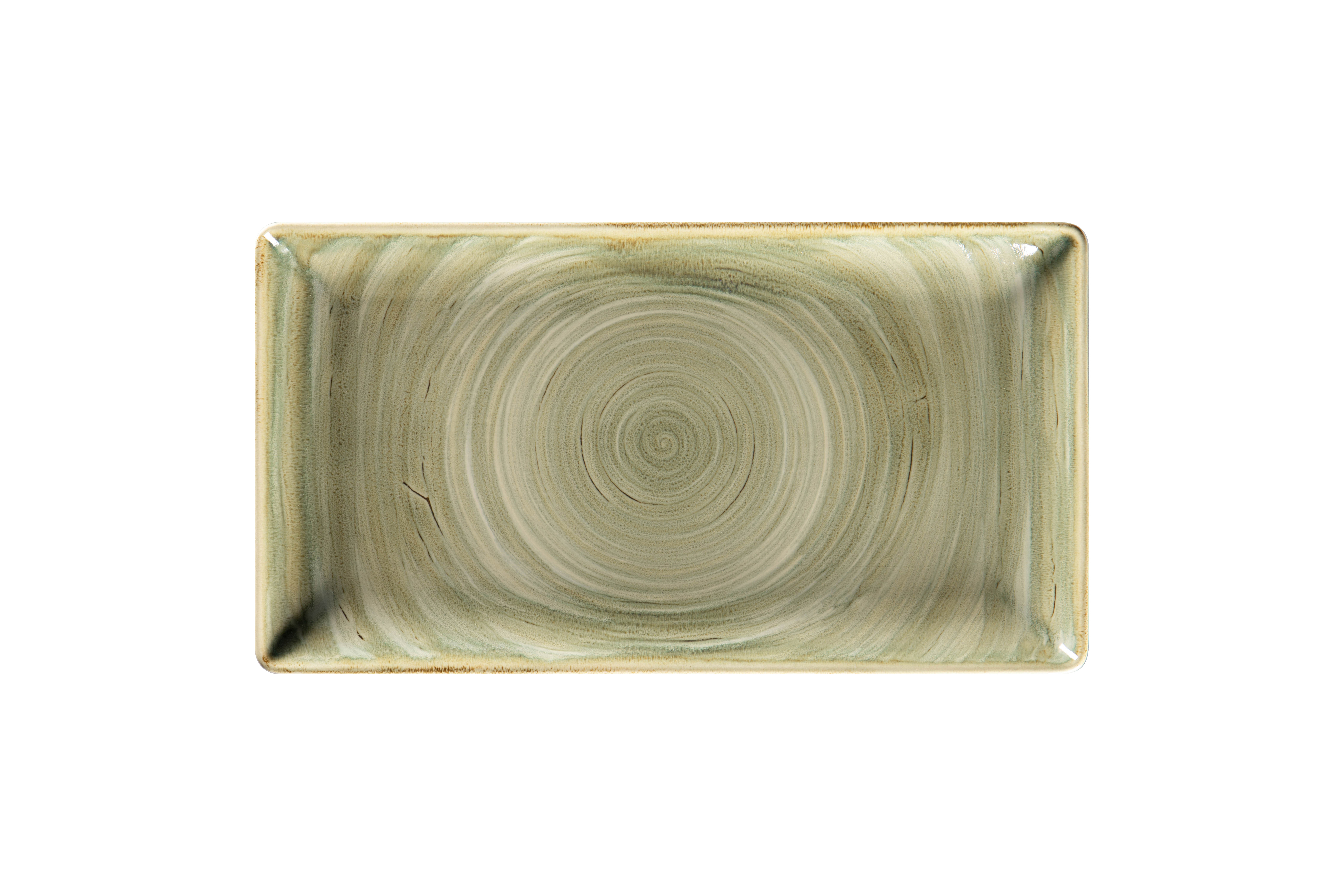 Teller rechteckig 33,5x18,1cm RAKSTONE SPOT emerald green