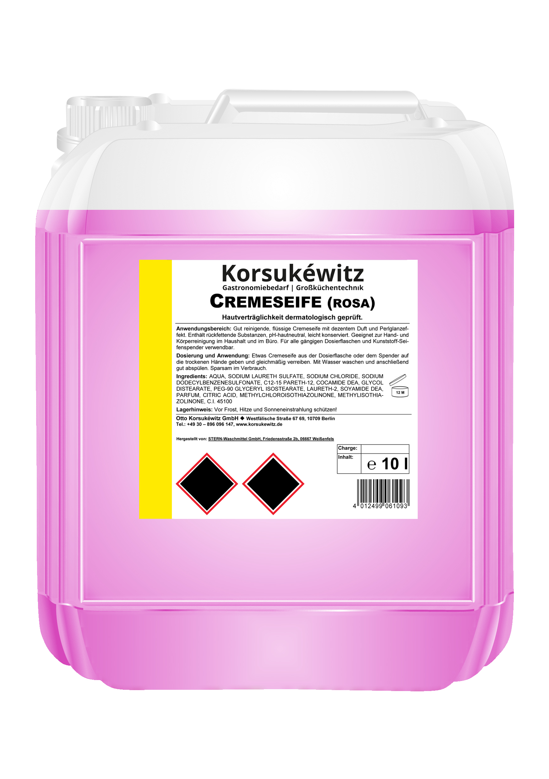 Cremeseife rosa 10l Kanister