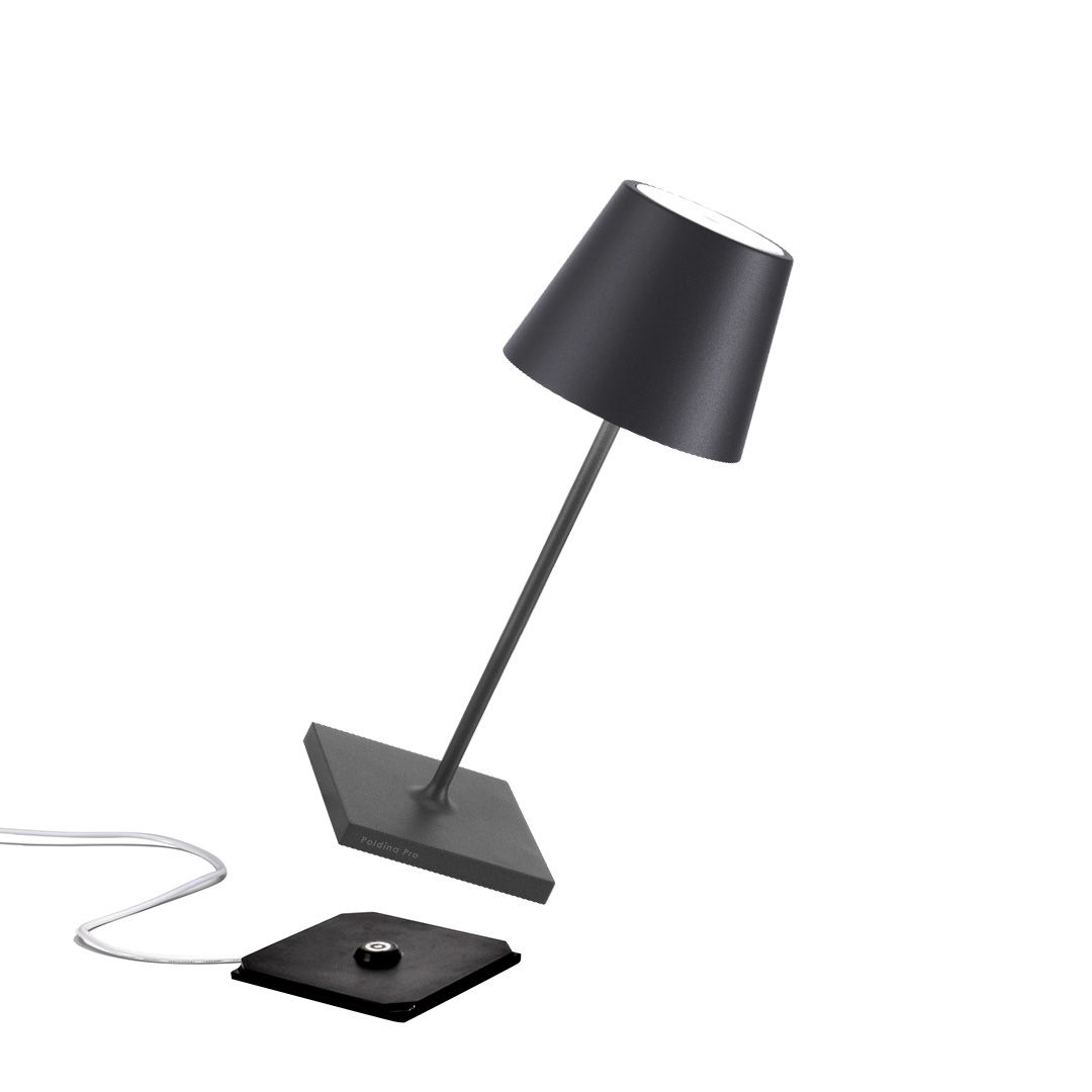 LED-Leuchte H30cm POLDINA MINI dark grey