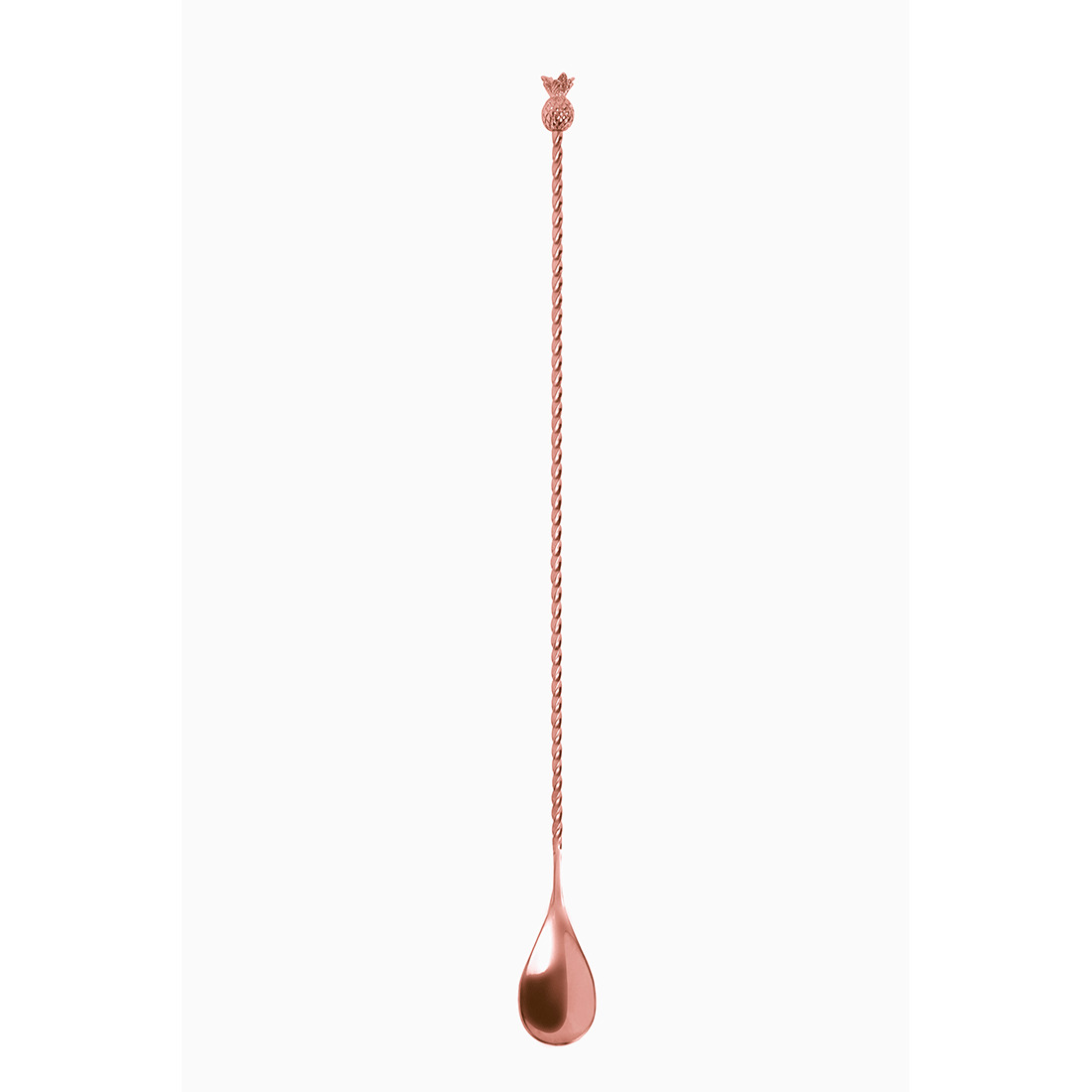 Barlöffel Ananas Edelstahl kupferfarben 33 cm