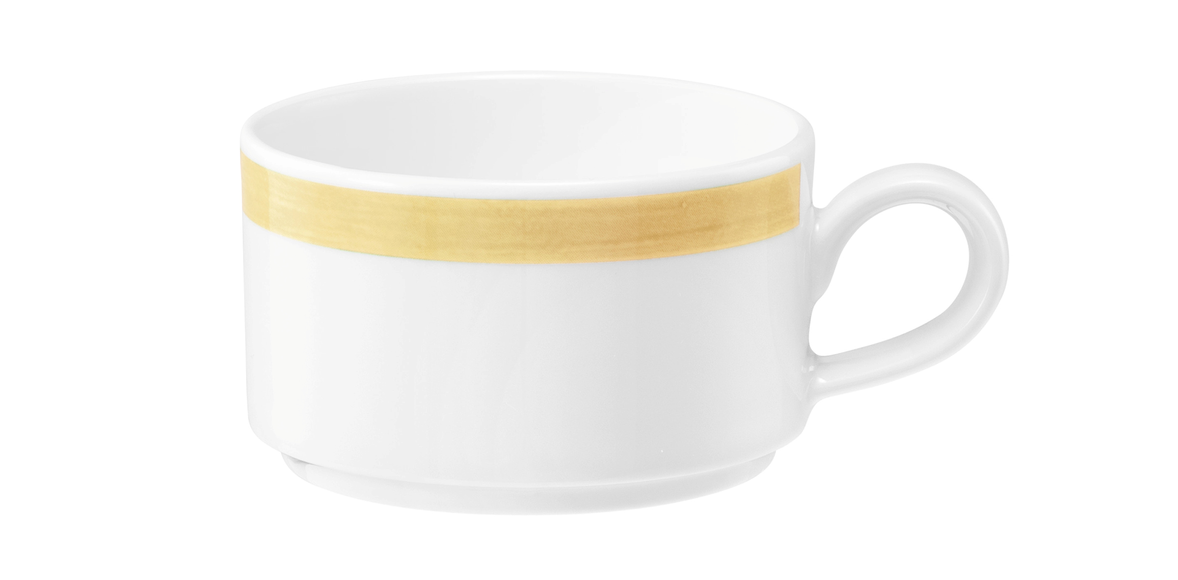 Espressotasse rund 0,09l COMMUNITY pinselband ocker