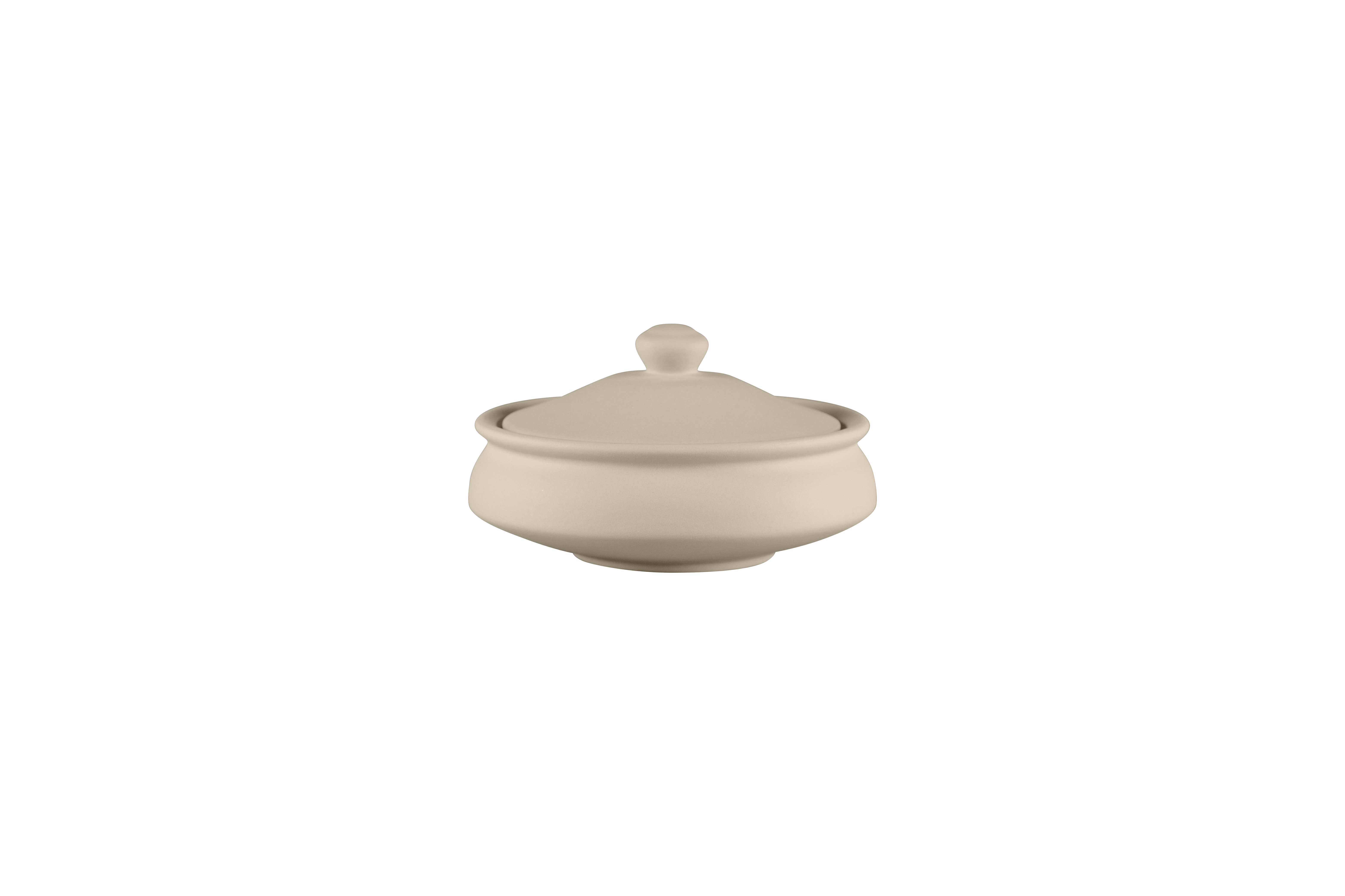 Schale Handi mit Deckel Epura Ø15,5cm H9,6cm 0,5L BAANTNA ARGILA PRIMA decorated grey
