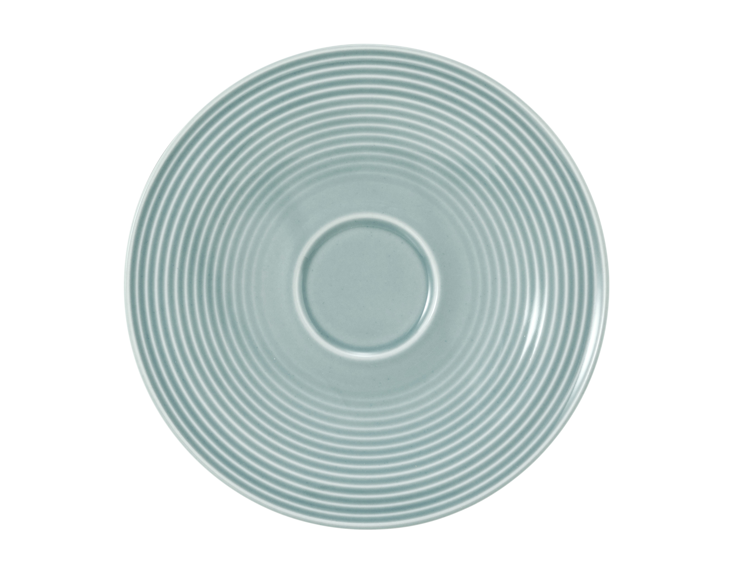 Kombiuntertasse rund mit Relief groß 16,5cm BEAT arktisblau