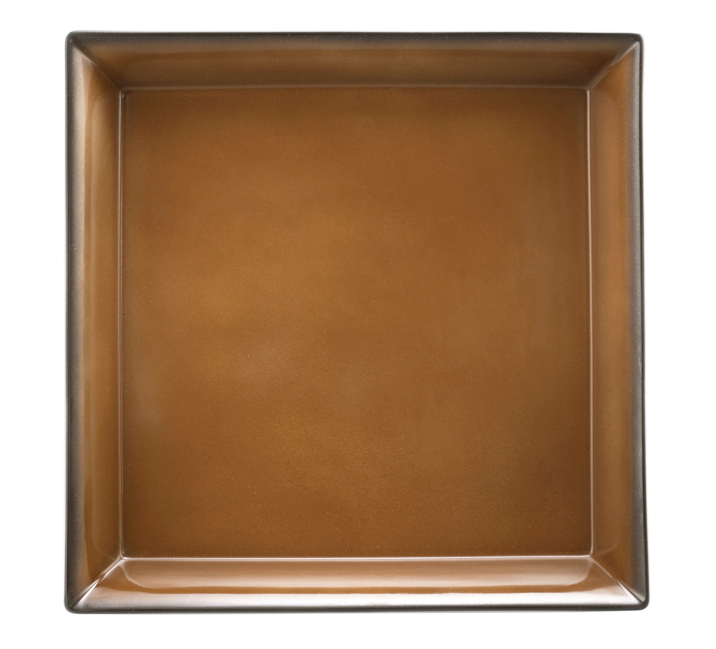 Schale eckig 5180 35x35x5cm BUFFET-GOURMET caramel