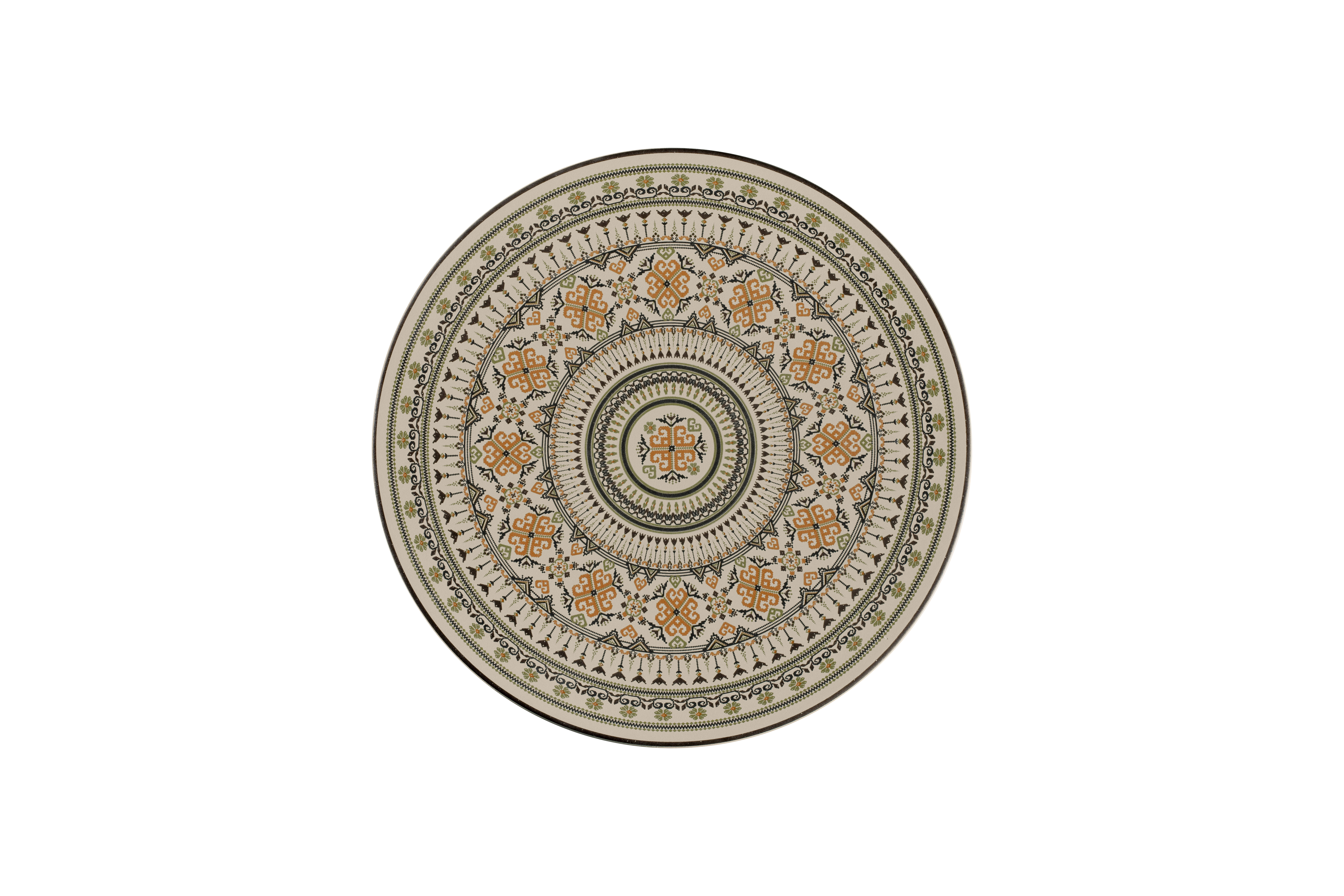 Teller flach Ø26,5cm H2cm ARGILA GENOA decorated grey