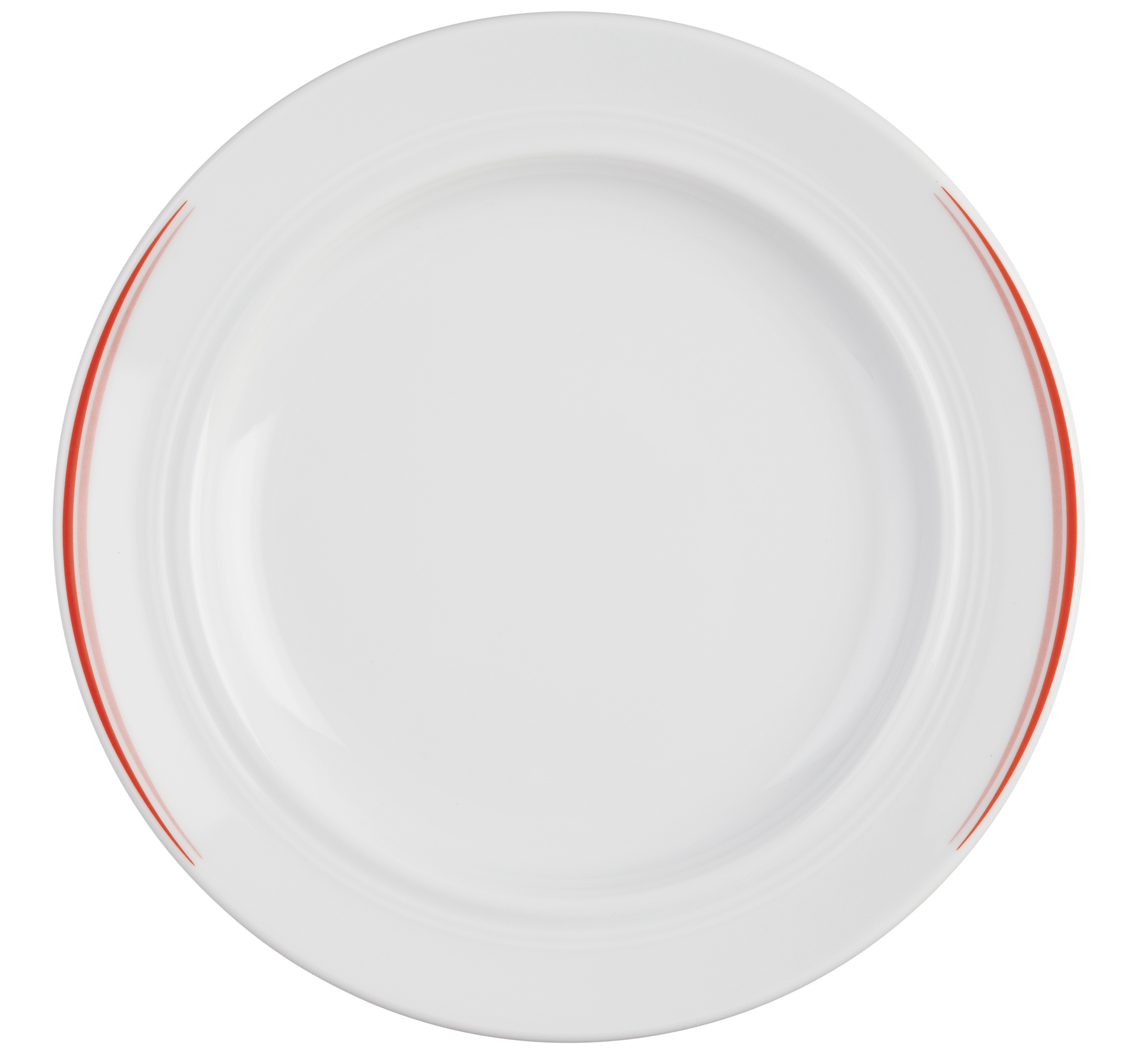 Teller rund mit Relief flach 20cm VITALIS hellrote lanzen