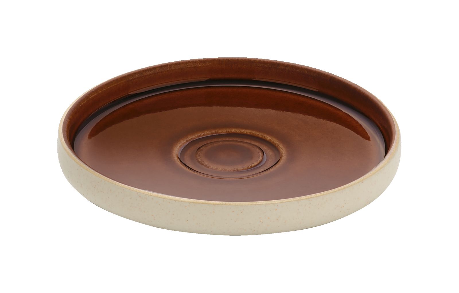 Untertasse rund 15cm NARA braun