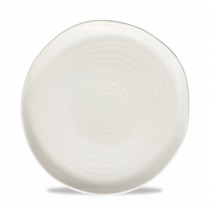 Teller mit Füßen 26cm EROSION white