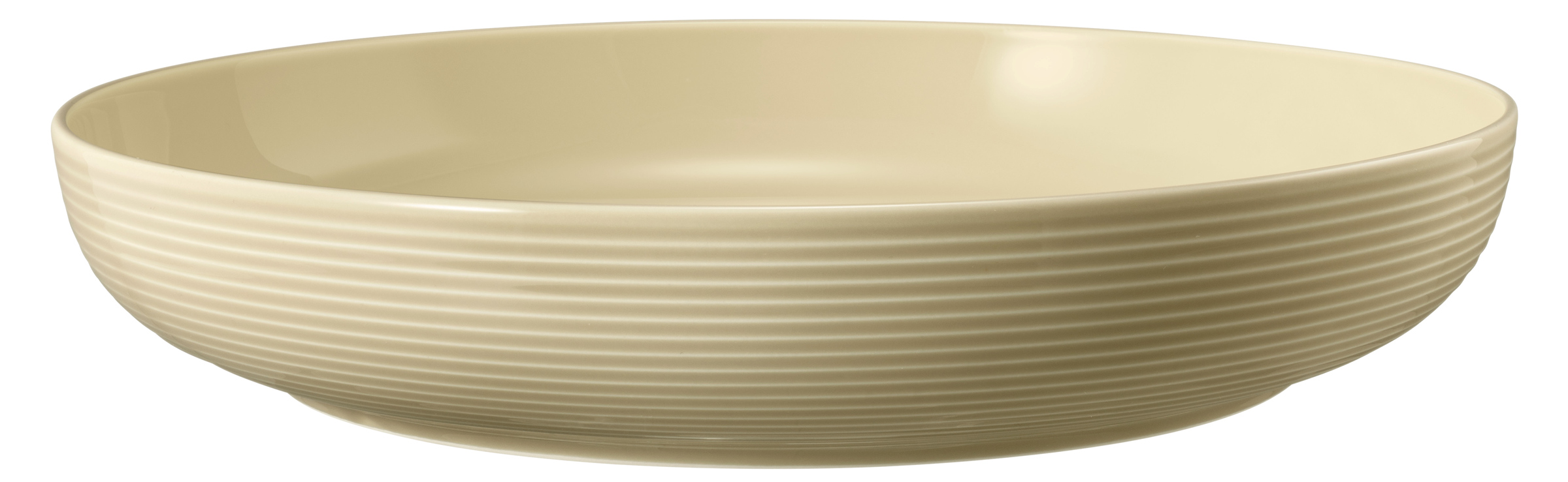 Teller rund mit Relief tief coup 28cm BEAT sandbeige