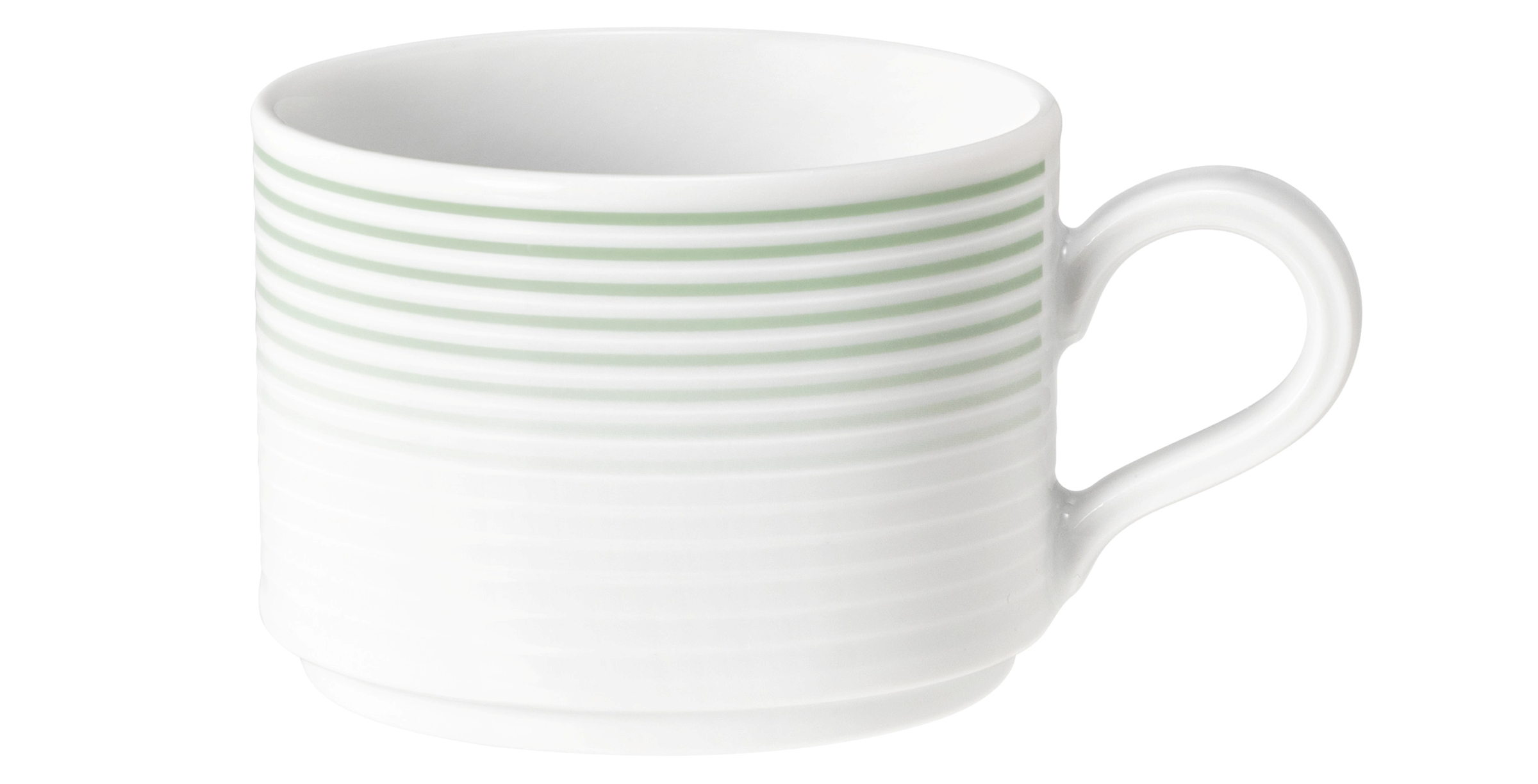 Kaffeetasse rund mit Relief 1 0,18l BLUES salbeigrün