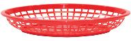 Korb Jumbo oval rot PP 30x23x5cm